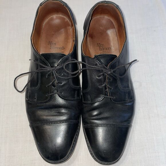 Allen Edmonds Cortland Men’s Captoe Dress Shoes Size 9 M Black Leather Oxford main image 12